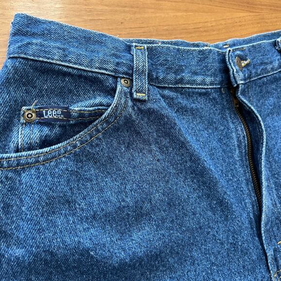 Vintage Lee Jeans Relaxed Tapered Size 18 Short Petite - Picture 4 of 12